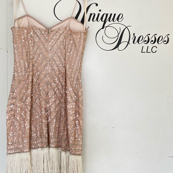 Aidan Mattox beaded with fringes short dress - Picture 6 of 6